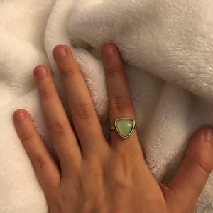 Green emerald ring